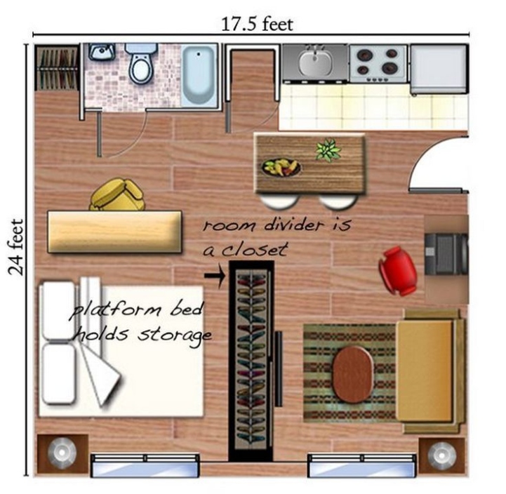 Backdate 3 How To Efficiently Arrange Furniture In A Studio Apartment